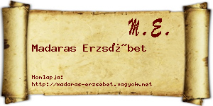 Madaras Erzsébet névjegykártya
